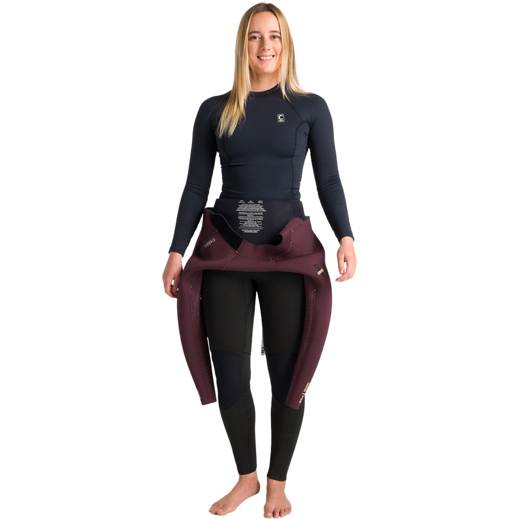 2026 C-Skins Frauen Thermal Skins Langarm-Lycraweste C-HDILSW - Black